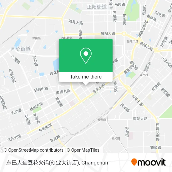 东巴人鱼豆花火锅(创业大街店) map