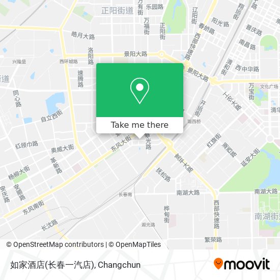 如家酒店(长春一汽店) map