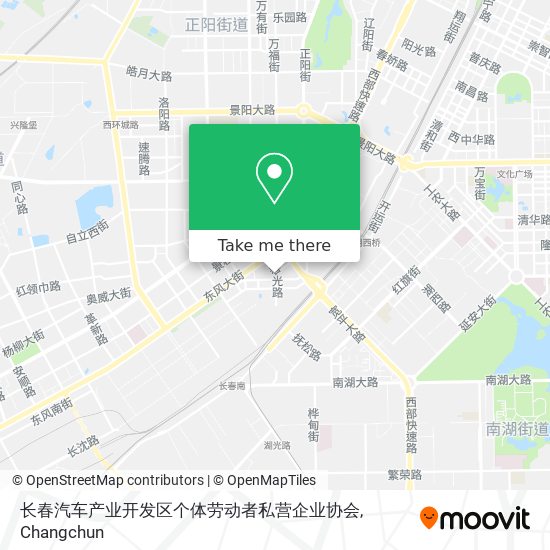 长春汽车产业开发区个体劳动者私营企业协会 map