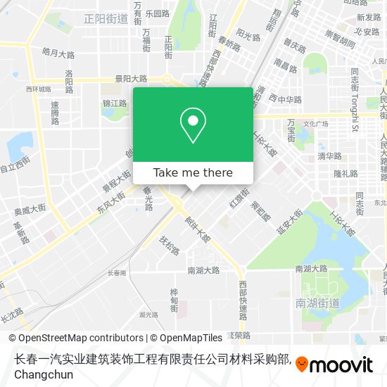 长春一汽实业建筑装饰工程有限责任公司材料采购部 map