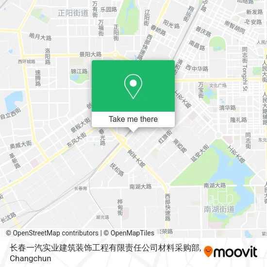 长春一汽实业建筑装饰工程有限责任公司材料采购部 map