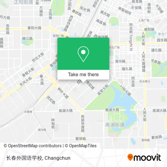 长春外国语学校 map