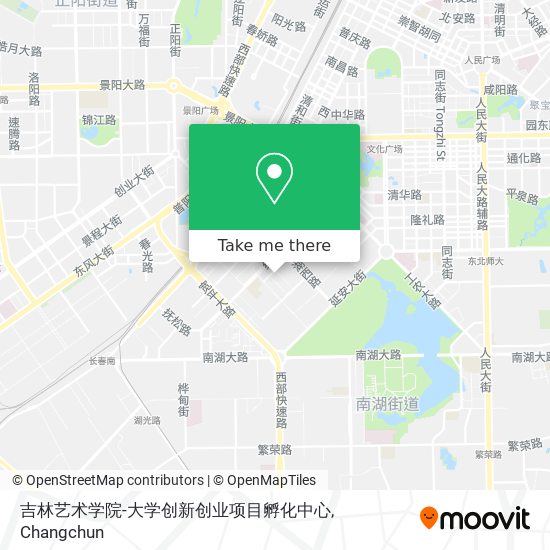 吉林艺术学院-大学创新创业项目孵化中心 map