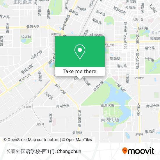 长春外国语学校-西1门 map