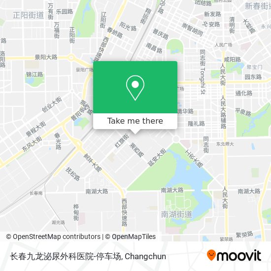 长春九龙泌尿外科医院-停车场 map