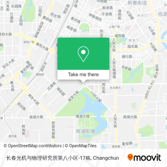 长春光机与物理研究所第八小区-17栋 map
