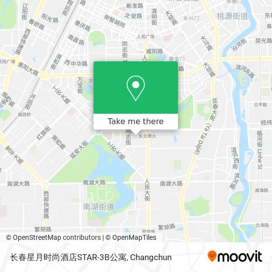 长春星月时尚酒店STAR-3B公寓 map