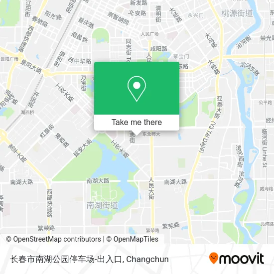 长春市南湖公园停车场-出入口 map