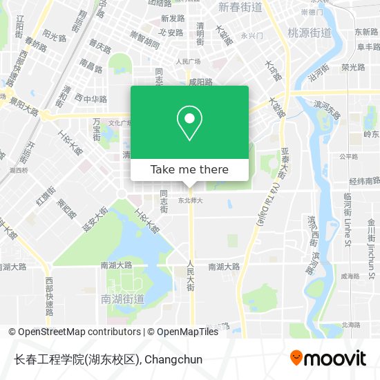 长春工程学院(湖东校区) map