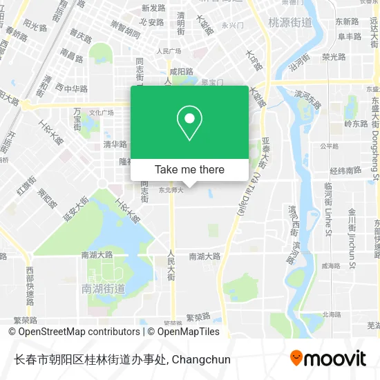 长春市朝阳区桂林街道办事处 map
