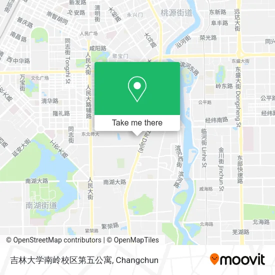 吉林大学南岭校区第五公寓 map