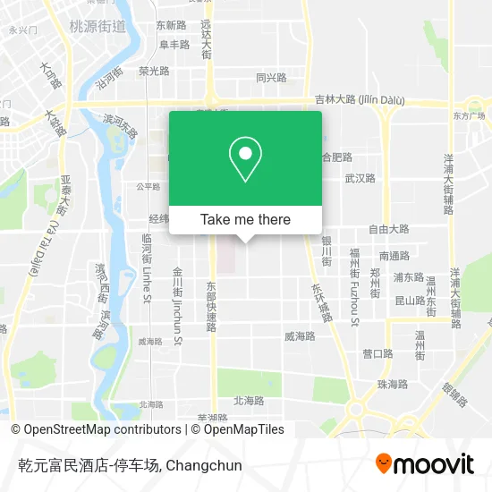乾元富民酒店-停车场 map