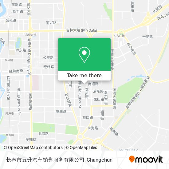 长春市五升汽车销售服务有限公司 map