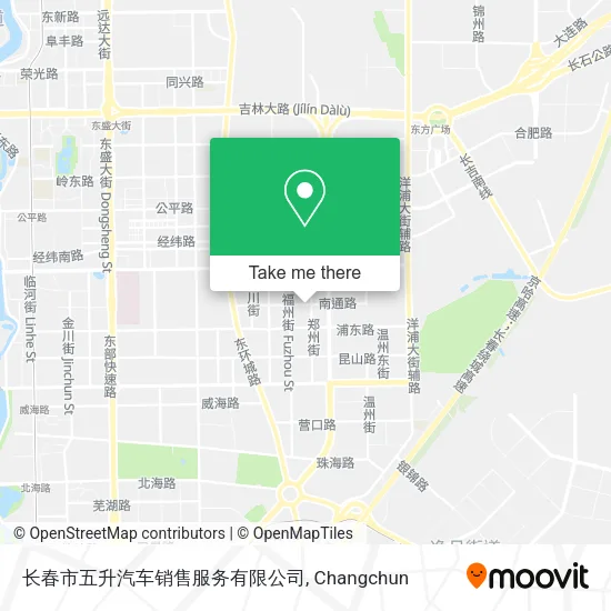 长春市五升汽车销售服务有限公司 map