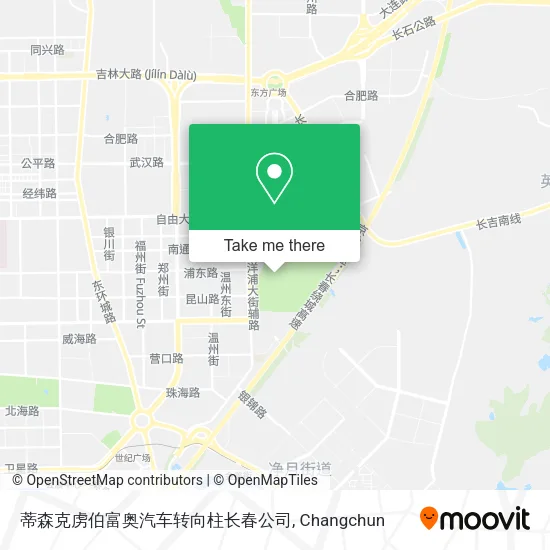 蒂森克虏伯富奥汽车转向柱长春公司 map