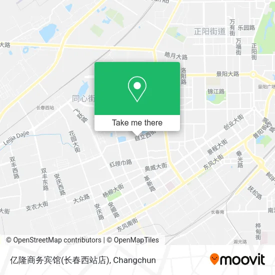 亿隆商务宾馆(长春西站店) map