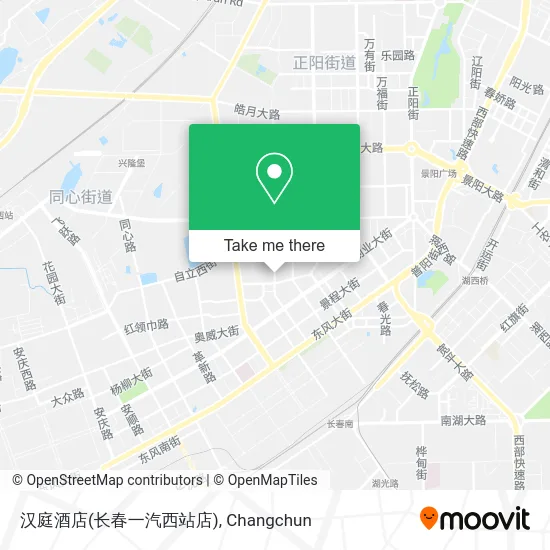 汉庭酒店(长春一汽西站店) map