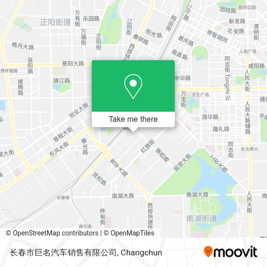 长春市巨名汽车销售有限公司 map