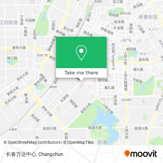 长春万达中心 map
