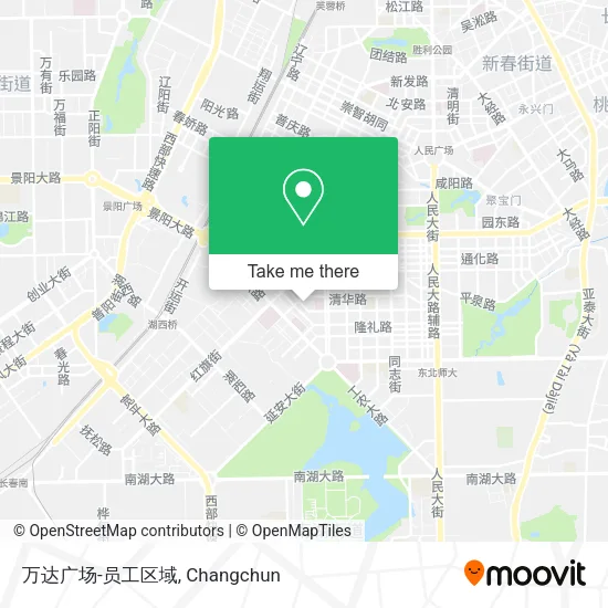 万达广场-员工区域 map