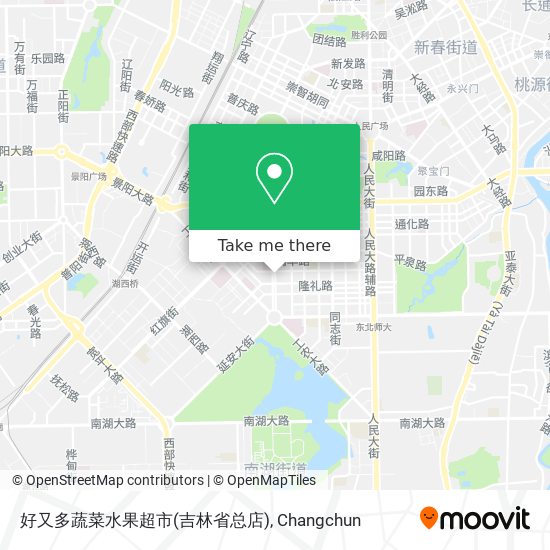 好又多蔬菜水果超市(吉林省总店) map