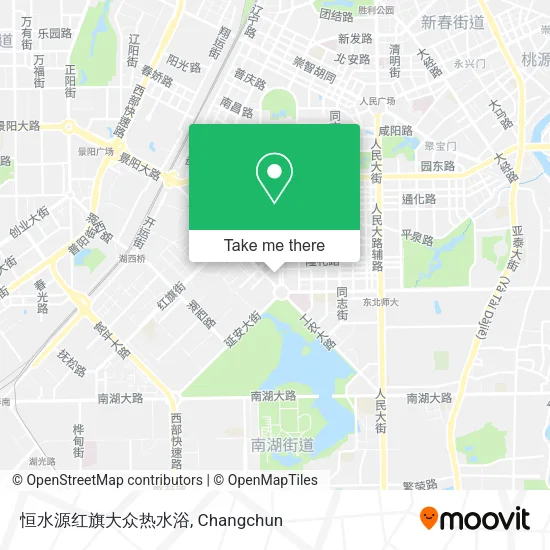恒水源红旗大众热水浴 map