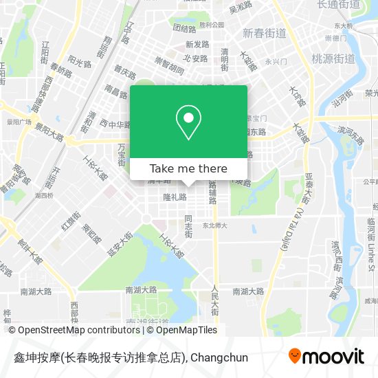 鑫坤按摩(长春晚报专访推拿总店) map