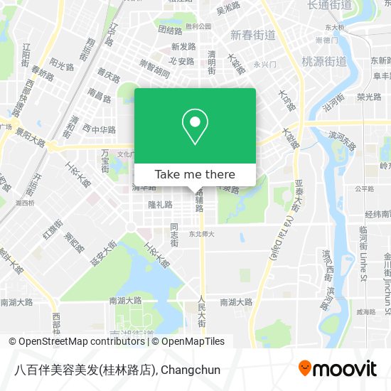 八百伴美容美发(桂林路店) map