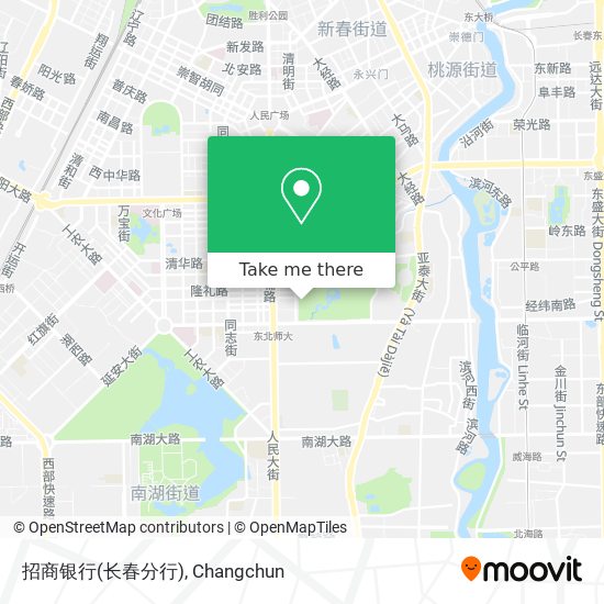 招商银行(长春分行) map