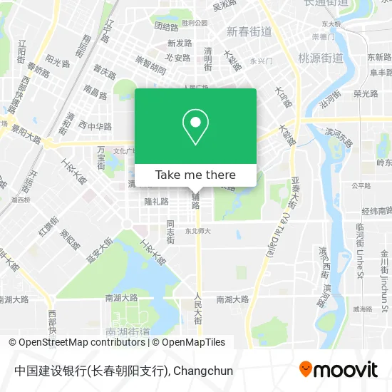 中国建设银行(长春朝阳支行) map
