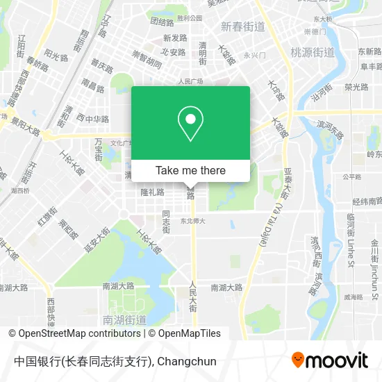 中国银行(长春同志街支行) map