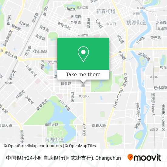 中国银行24小时自助银行(同志街支行) map