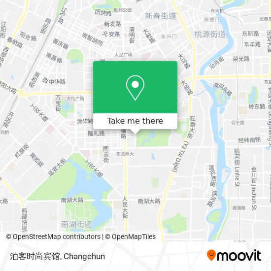 泊客时尚宾馆 map