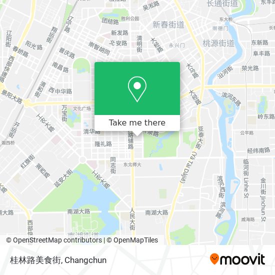 桂林路美食街 map