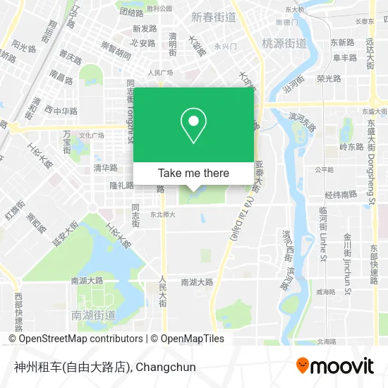 神州租车(自由大路店) map