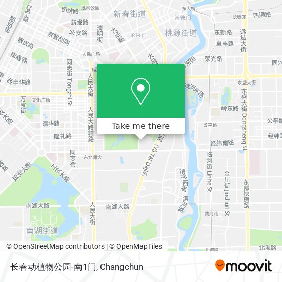 长春动植物公园-南1门 map