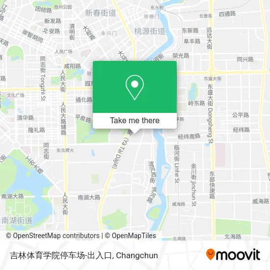 吉林体育学院停车场-出入口 map