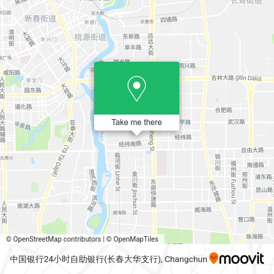 中国银行24小时自助银行(长春大华支行) map