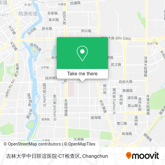 吉林大学中日联谊医院-CT检查区 map