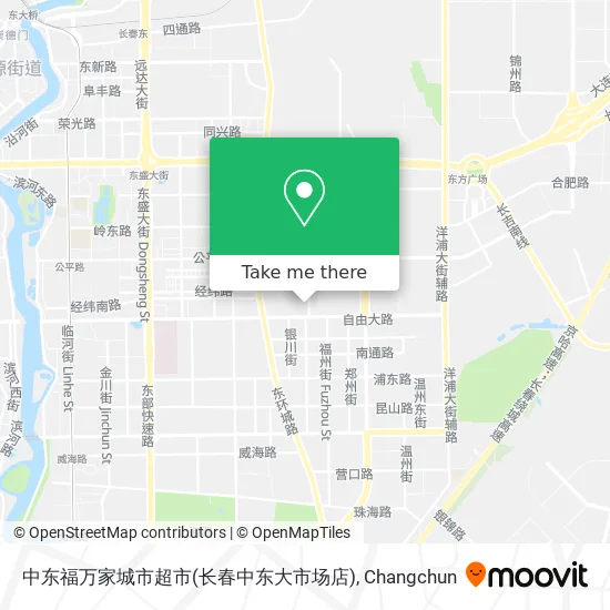 中东福万家城市超市(长春中东大市场店) map