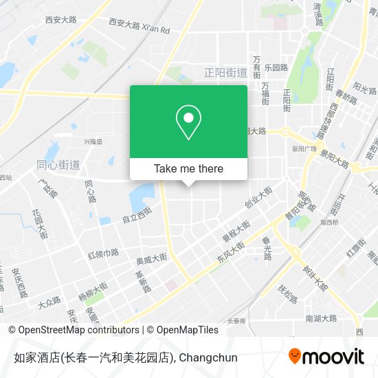 如家酒店(长春一汽和美花园店) map