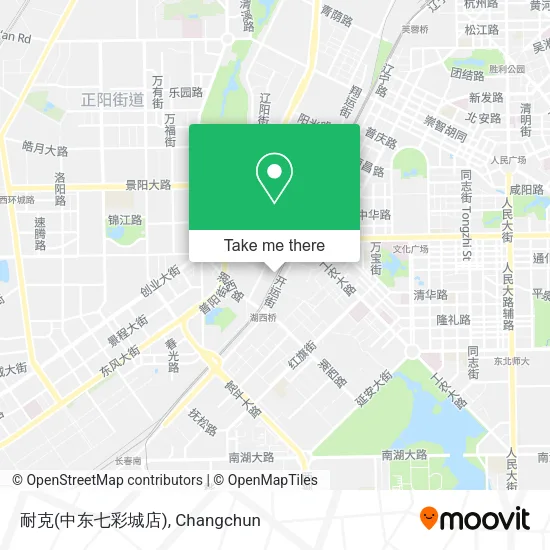 耐克(中东七彩城店) map