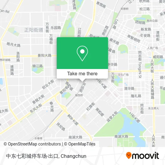 中东七彩城停车场-出口 map