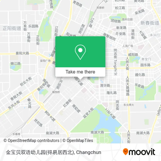 金宝贝双语幼儿园(得易居西北) map