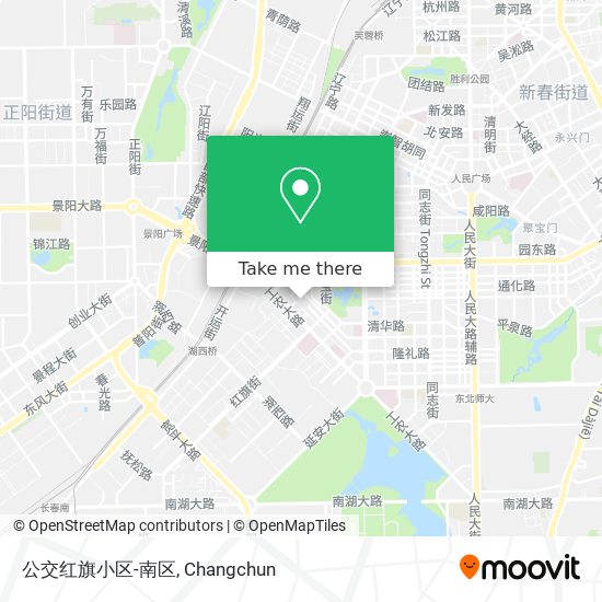公交红旗小区-南区 map