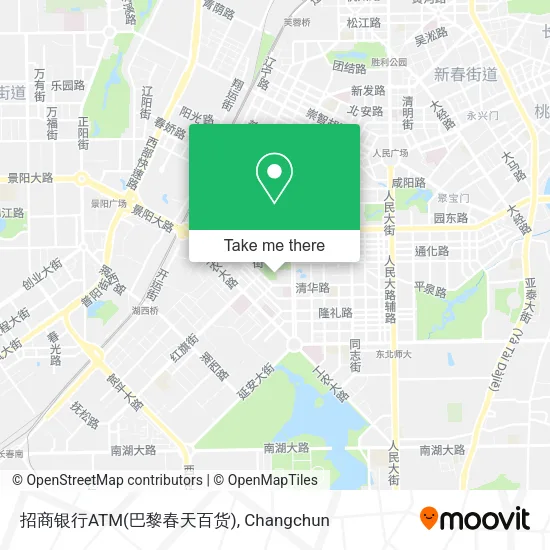 招商银行ATM(巴黎春天百货) map