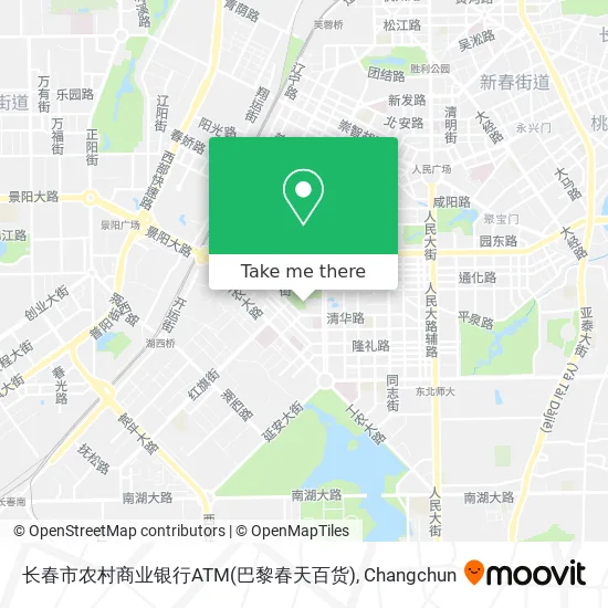 长春市农村商业银行ATM(巴黎春天百货) map