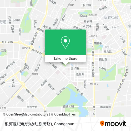 银河世纪电玩城(红旗街店) map