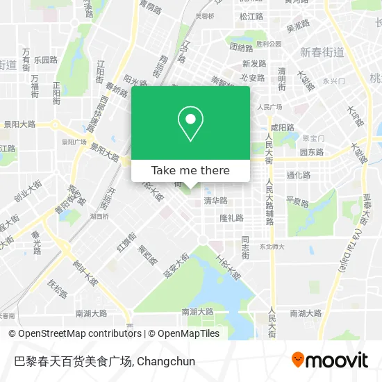 巴黎春天百货美食广场 map