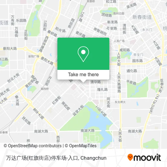 万达广场(红旗街店)停车场-入口 map